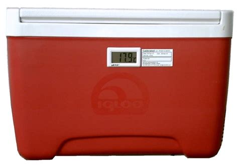 electrical cooler box|thermometer for cooler box.